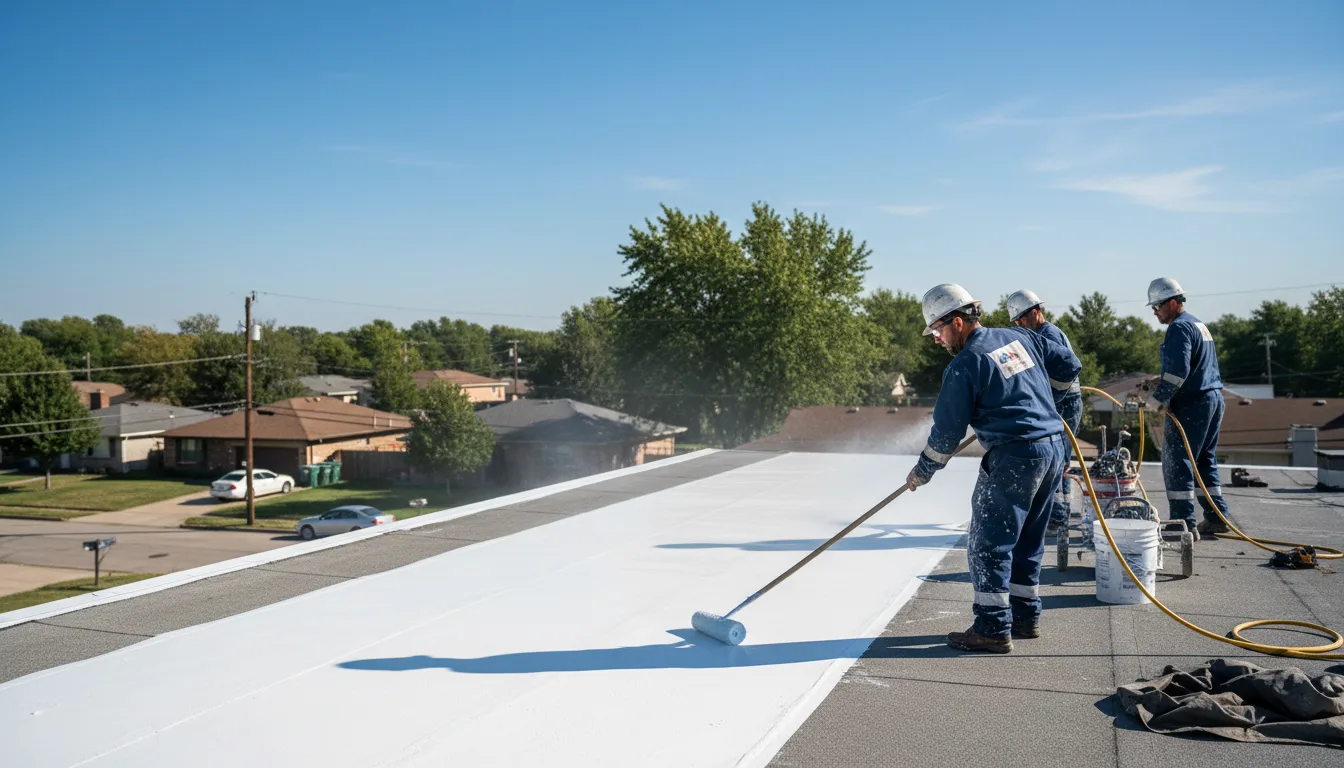 Commercial roof coating in Warners, NY near me